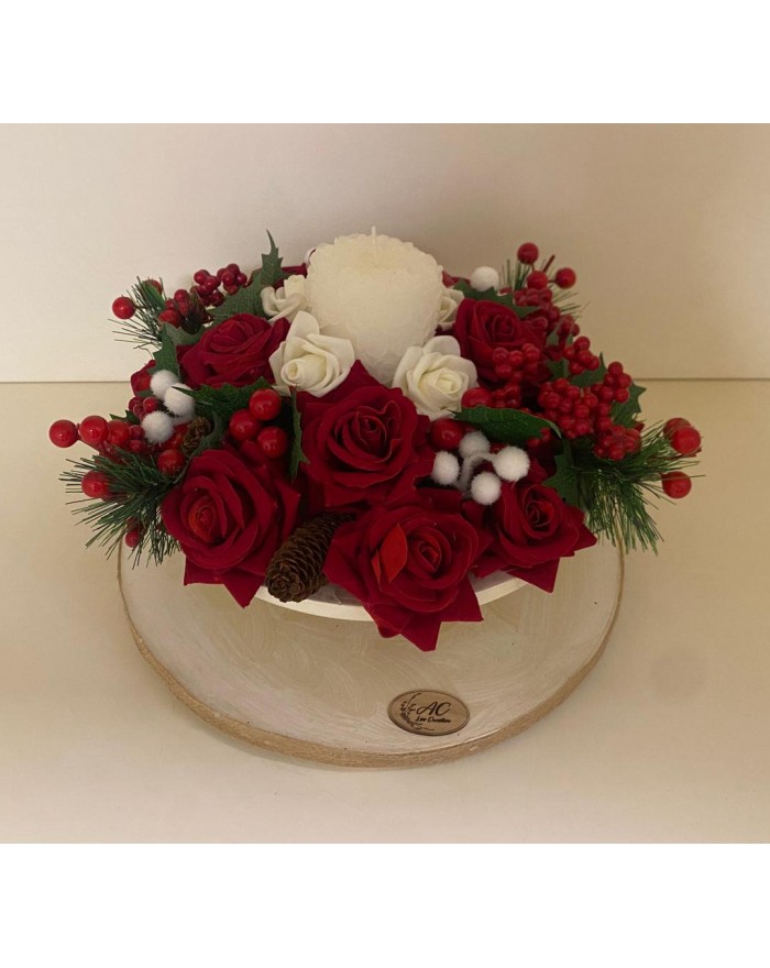 Centrotavola "Christmas Roses"